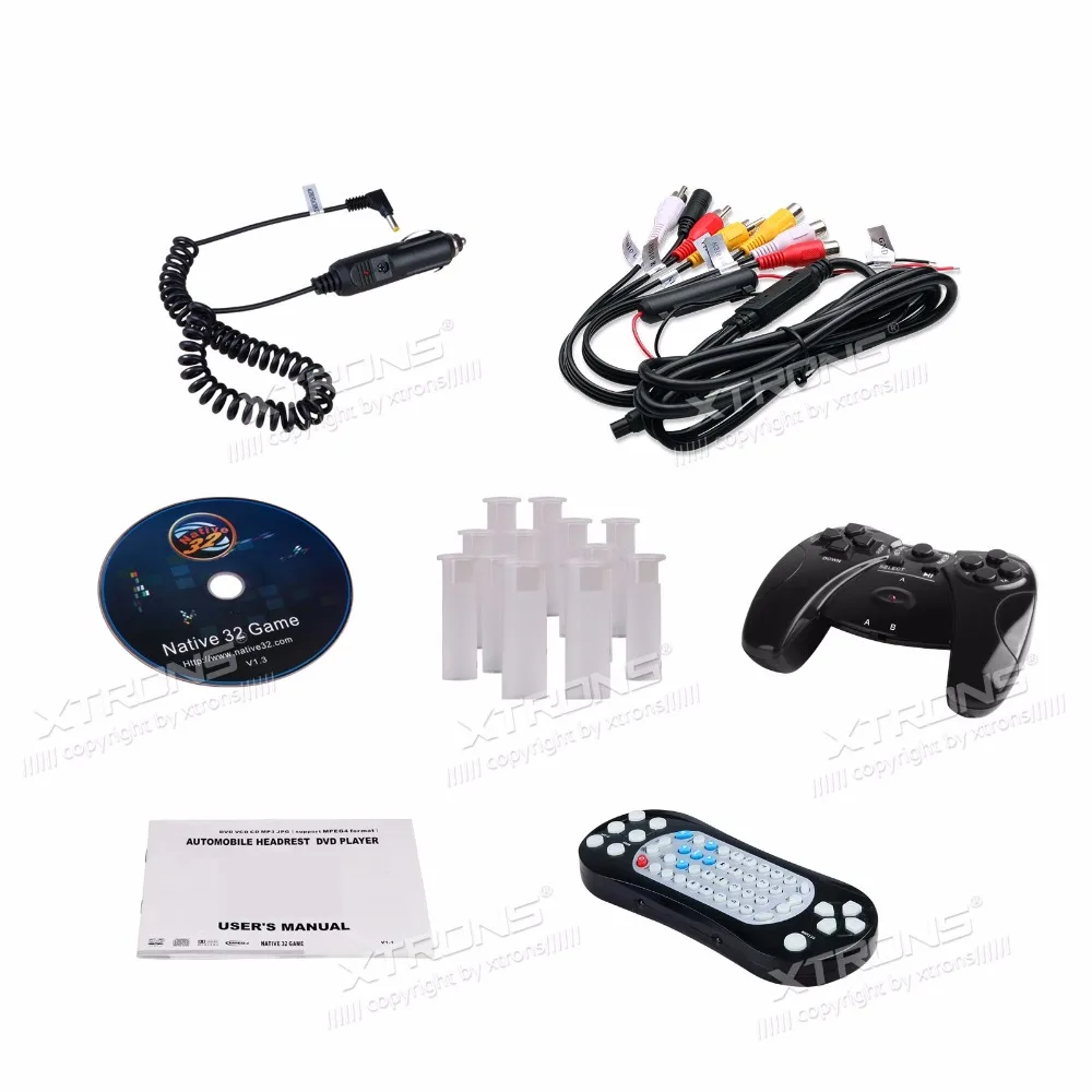 Автомобильные мониторы XTRONS Cream DVD плеер на подголовник 9 "HD 800*480 сенсорный экран