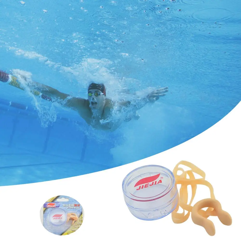Durable No-skid Soft Silicone Steel Wire Nose Clip for Swimming Diving Water Sports Swimming Nose Clip