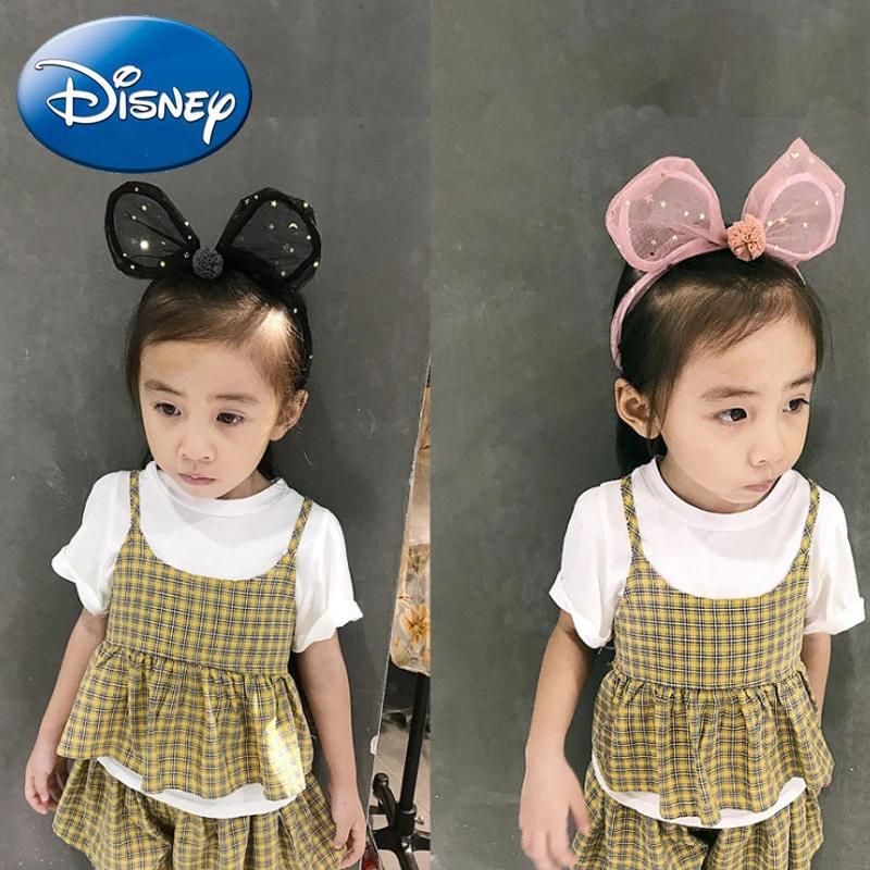 Disney Микки и Минни Маус Мышь девочек уши Головные уборы дети милые Kawaii аксессуары
