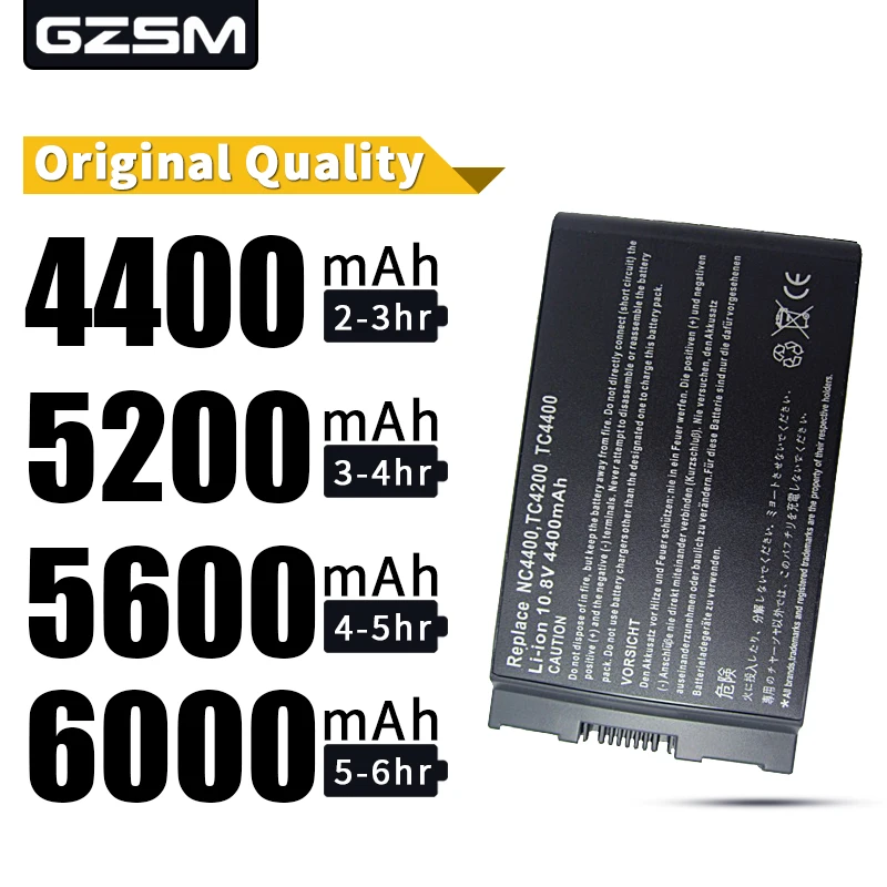 HSW 5200 мАч 6 ячеек новые и оригинальные для ноутбука HP NC4200 NC4400 381373-001 383510-001