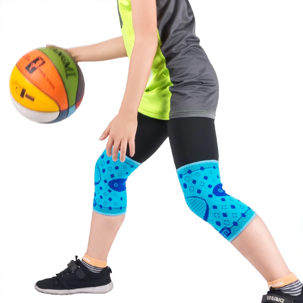 Kuangmi 1 pair children knee pads child game protector Elastic knee support kids cute Basketball Volleyball Cycling protection