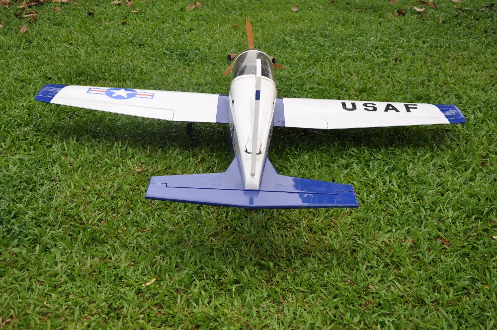Спортивный масштабный самолет T 6A Texan II RC газ 8 CH 30cc 78 7 &quotпробковая деревянная