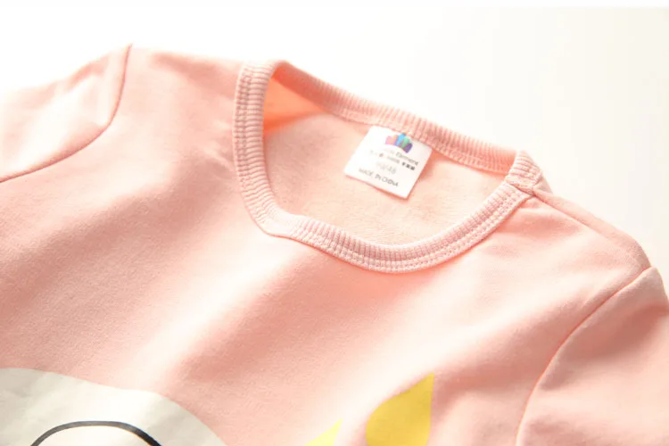 2018 Spring Autumn Female 2-10 Years Old Children'S Birthday Gift Long Sleeve Cartoon Elephant Baby Kids Sweatshirt For Girls (21)