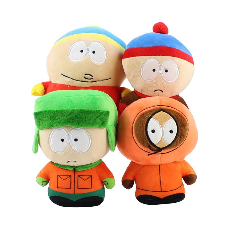 

17-22cm South Park cartoon Kyle Broflovski Stan Marsh Kenny McCormick Eric Theodore Cartman stuffed soft cotton plush doll toy