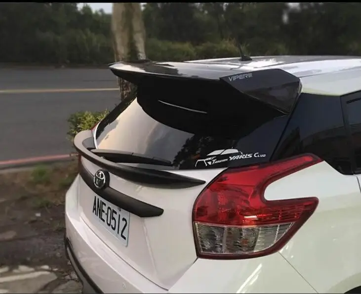 

ABS PAINT CAR REAR WING TRUNK LIP SPOILER FOR Toyota Yaris L 2014 2015 2016 2017 2018 2019