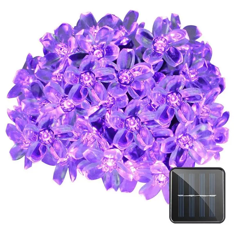 

LED Solar String Light 50Leds Flower Waterproof String Fairy Christmas Tree Party Wedding New Year Holiday Lighting Garland