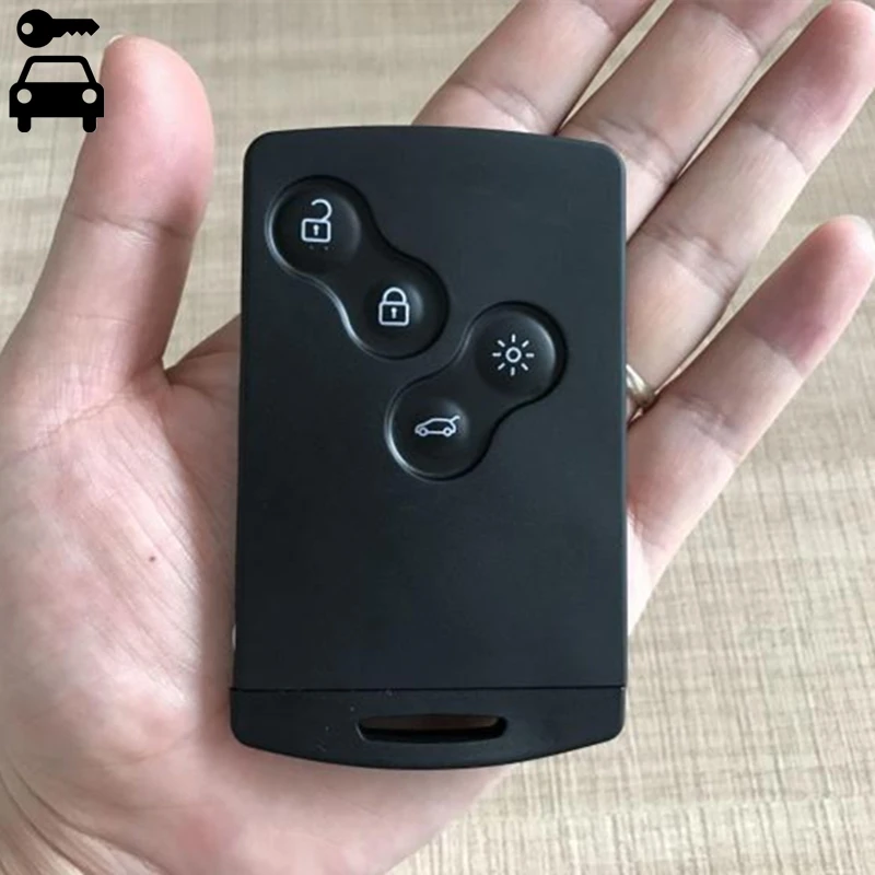 

Car Alarm Remote Key 4 Buttons Remote Key 434MHz with PCF7952/PCF7941 Chip for Renault Koleos Smart Key Card with Key Blade