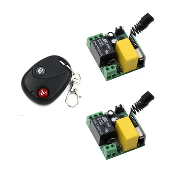 

AC 220V 1CH RF Wireless Remote Control Switch 2*Receivers & Transmitter Light/LED/Lamp Applicance ON OFF Working Way Adjusted
