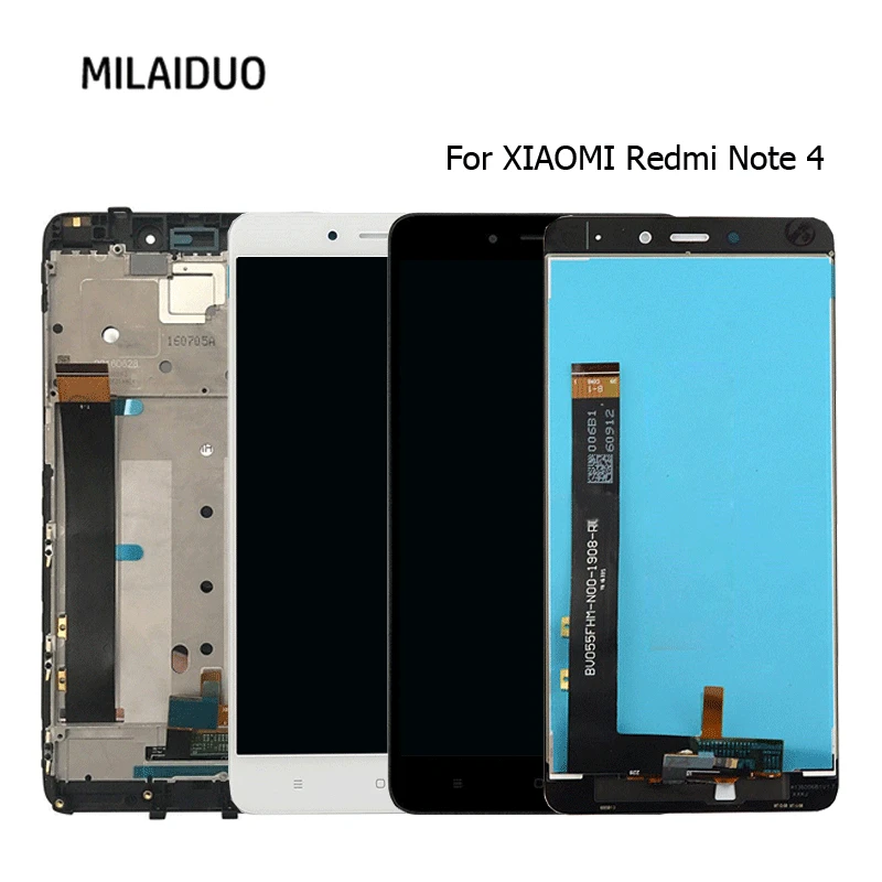 ЖК-дисплей для Xiaomi Redmi Note 4 сенсорный экран дигитайзер ЖК Hongmi сборка Замена Черный