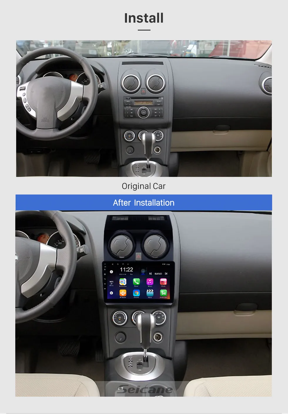 Flash Deal Seicane 9 inch Android 8.1 for 2005-2018 NISSAN Qashqai Car Radio GPS Navigation support DVR OBD2 DVR Steering Wheel Control 3 Flash Deal Seicane 9 inch Android 8.1 for 2005-2018 NISSAN Qashqai Car Radio GPS Navigation support DVR OBD2 DVR Steering Wheel Control 3