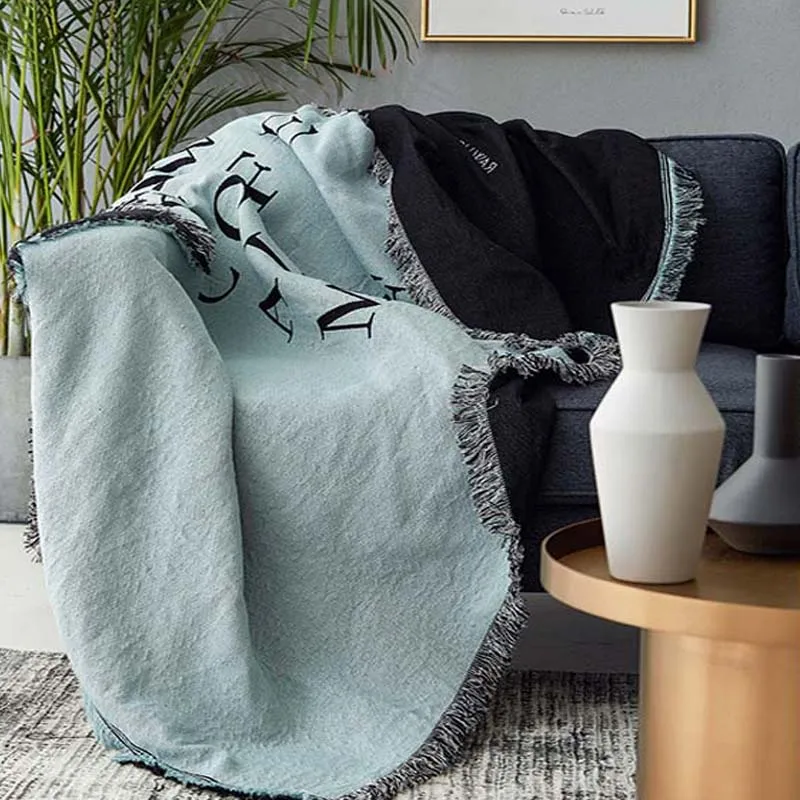 Скандинавское декоративное одеяло для дивана для гостиной, чехол с трикотажной нитью, пылезащитный чехол для пианино, скатерть, гобелен