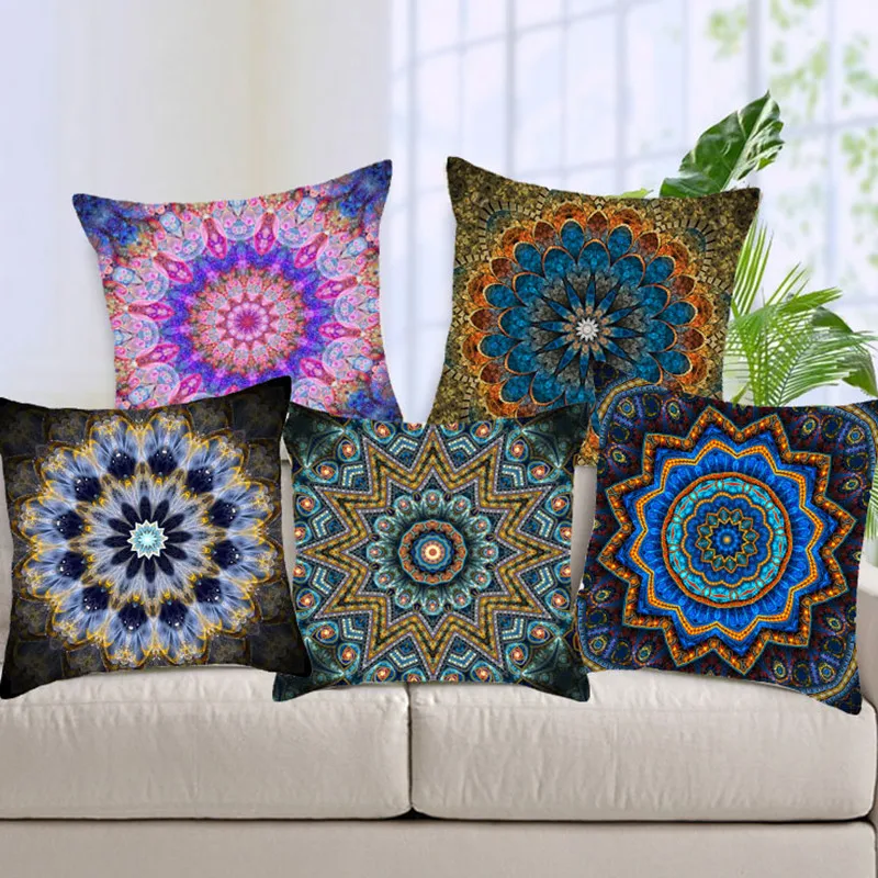 sarung bantal gaya mandala polyester sarung bantal rumah sarung bantal gaya mandala polyester sarung bantal rumah