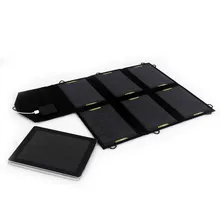 21W Dual USB interface silicon solar laptop charger mobile phone charger