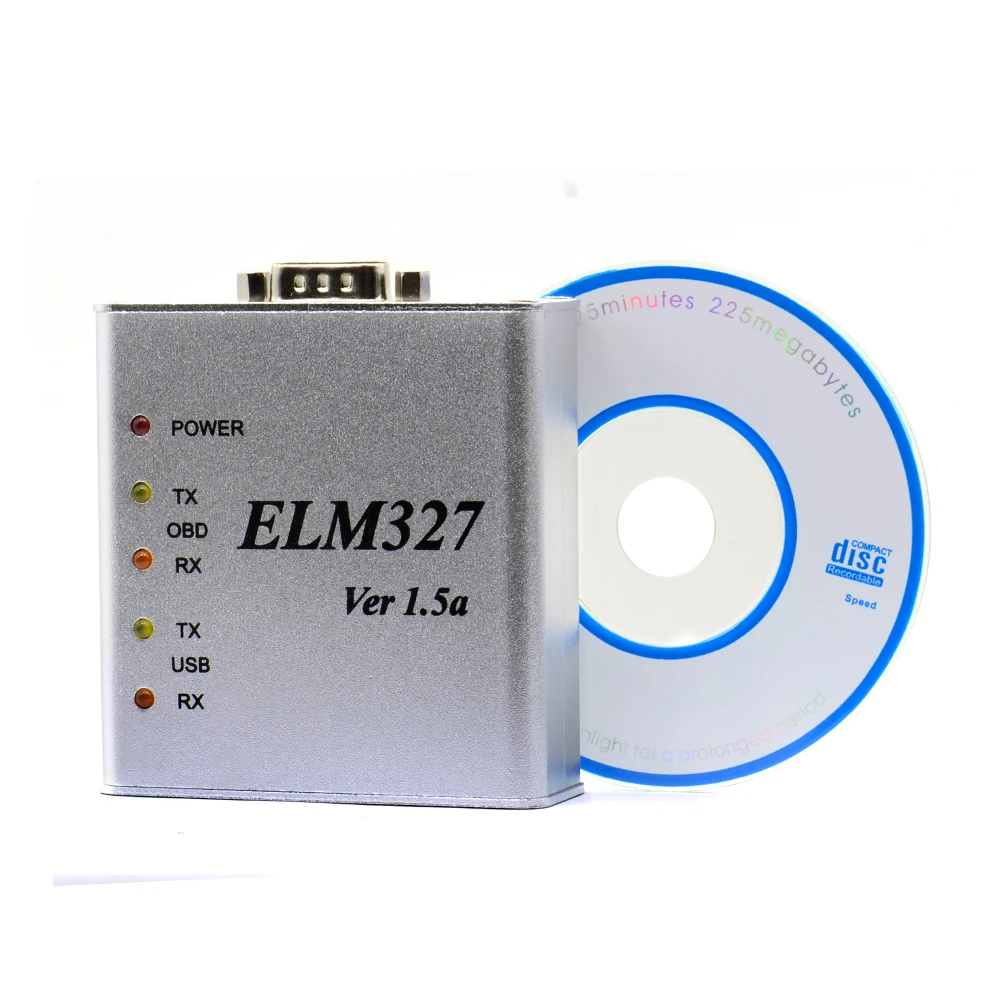 Новейший ELM327 металлический V1.5/V1.5a OBD2 автоматический диагностический инструмент ELM 327 USB металлический интерфейс считыватель кода сканер