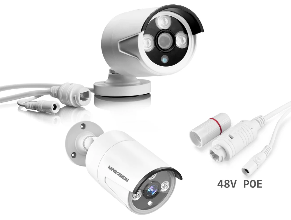 H.265 ip-камера наблюдения 5MP Всепогодная наружная CCTV камера с 3 шт массивом ИК светодиодный ONVIF Обнаружение движения оповещение по электронной почте