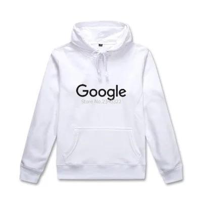 Зимняя Осенняя Толстовка компании Google после программиста с капюшоном пальто для мужчин и женщин куртка - Цвет: Белый