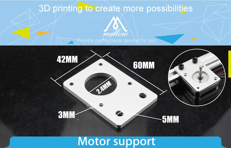 Titan/Бульдог/MK8 экструдер Горячий Конец NEMA 17 Шаговая пластина крепления двигателя для 3D принтера Reprap Kossel профили