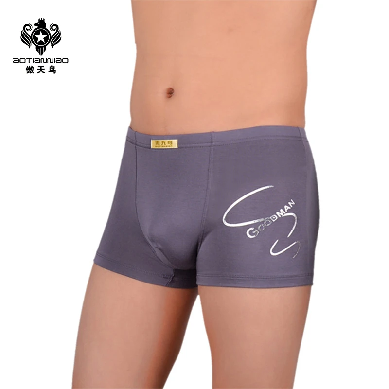 Boxer Men's Underwear Male Trunks Breathable Modal 3XL Puls Size Middle