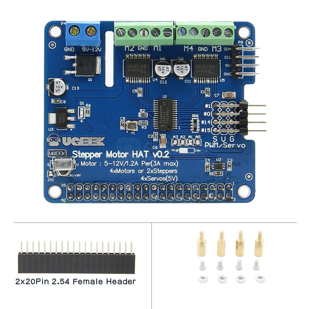 Stack HAT Raspberry pi I/O Expansion Shield Onboard 5 Sets 2x20 Connector to Directly Connect Multiple Expansion Functional Boards