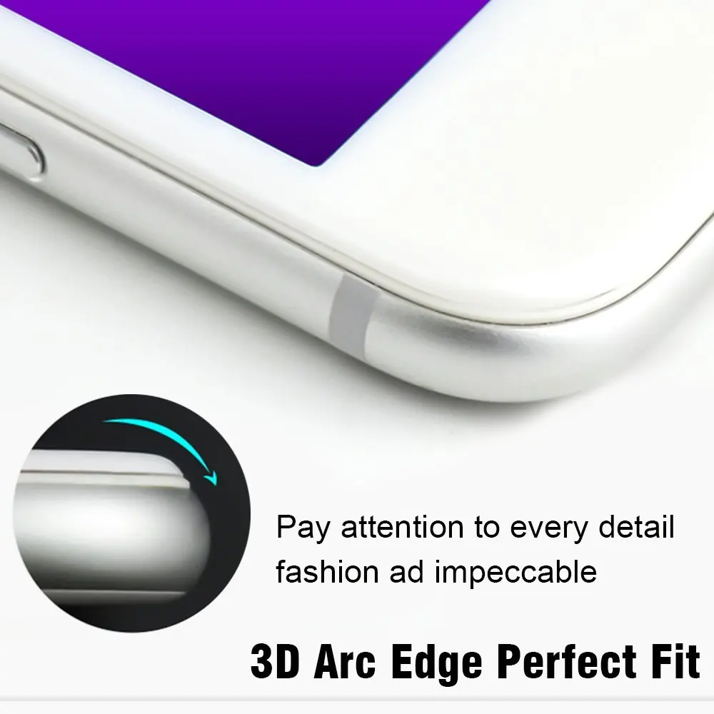  RONICAN 9H 3D Volle Abdeckung Anti Blau Licht Gehärtetem Glas Screen Protector für iphone 6 Plus Ge