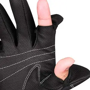 Goture рыболовные перчатки противоскользящие Дышащие 2 вырезанные пальцы неопреновые перчатки для спорта на открытом воздухе черные/синие рыболовные аксессуары