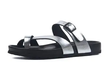 08 FeiYiTu плюс размер 35-45 Горячее предложение женские летние пляжные шлёпанцы, тапочки Повседневное с двойной пряжкой; Туфли-сабо; Для женщин без шнуровки шлепанцы - Цвет: 08
