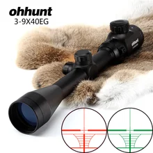 Ohhunt 3-9X40 дальномер прицел красный зеленый подсветкой прицел охотничий арбалет прицел для .177 .22 Калибр пневматического оружия