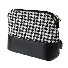 New Arrival Women Houndstooth Shoulder Bags Tote Purse Women Messenger Satchel Bag Causal Shoulder Bag For Women Free Shipping