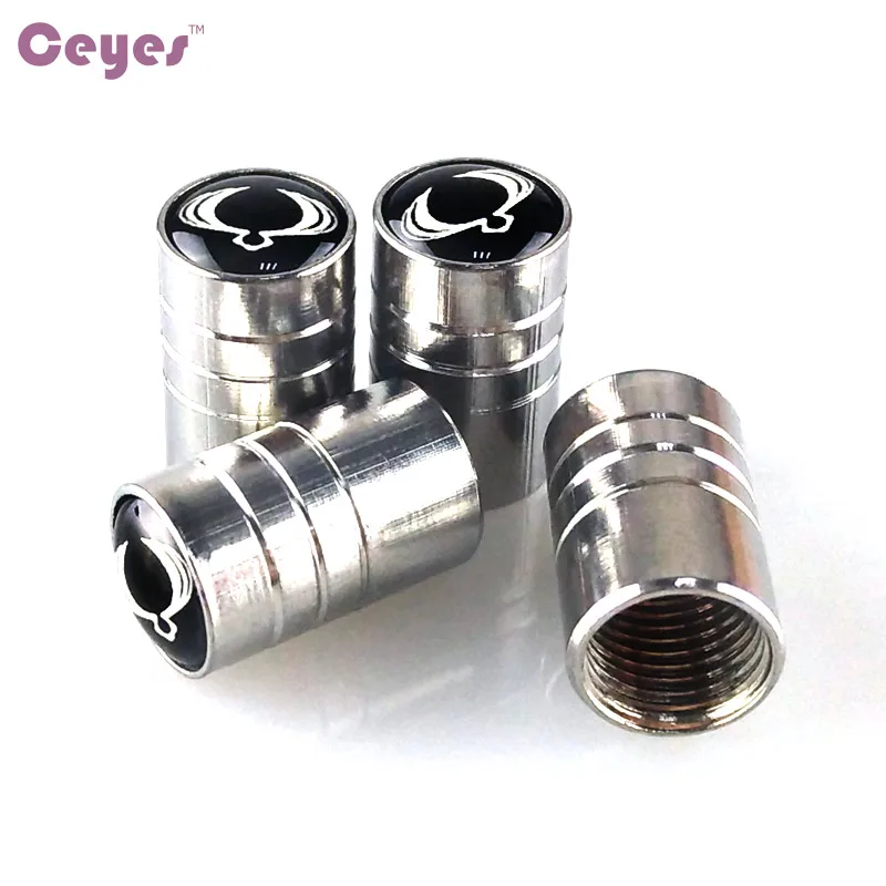 

Ceyes Car Styling Car Valves Caps Case For Ssangyong Rexton Kyron Auto Wheel Tire Tyre Car-Styling Covers Emblems Accessories