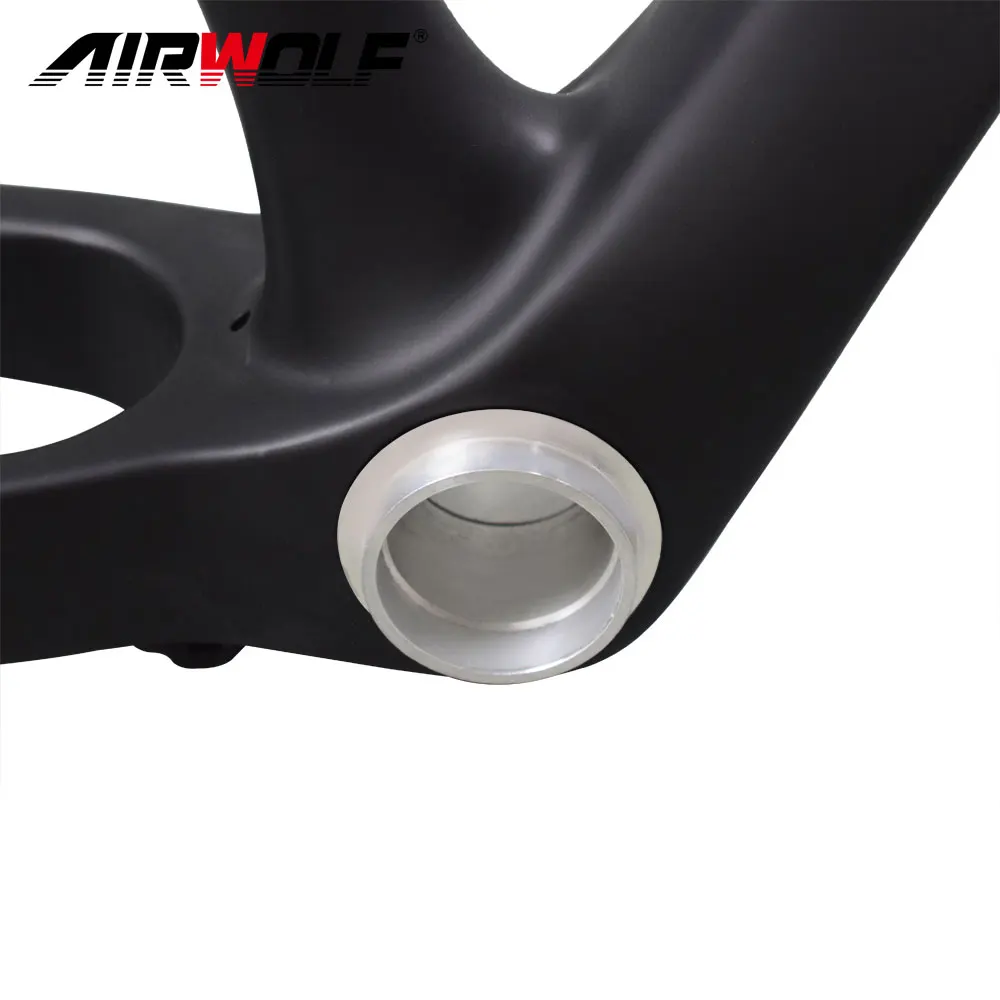 Clearance Airwolf carbon frames 26 14inch BB92 carbon frame 3K weave fit for 31.6mm seatpost carbon mtb frame 26er 5