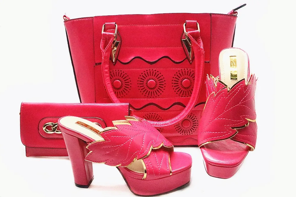 

Brand-New shoes and bag set for Party in Nigerian in high quality shoes matching bag set