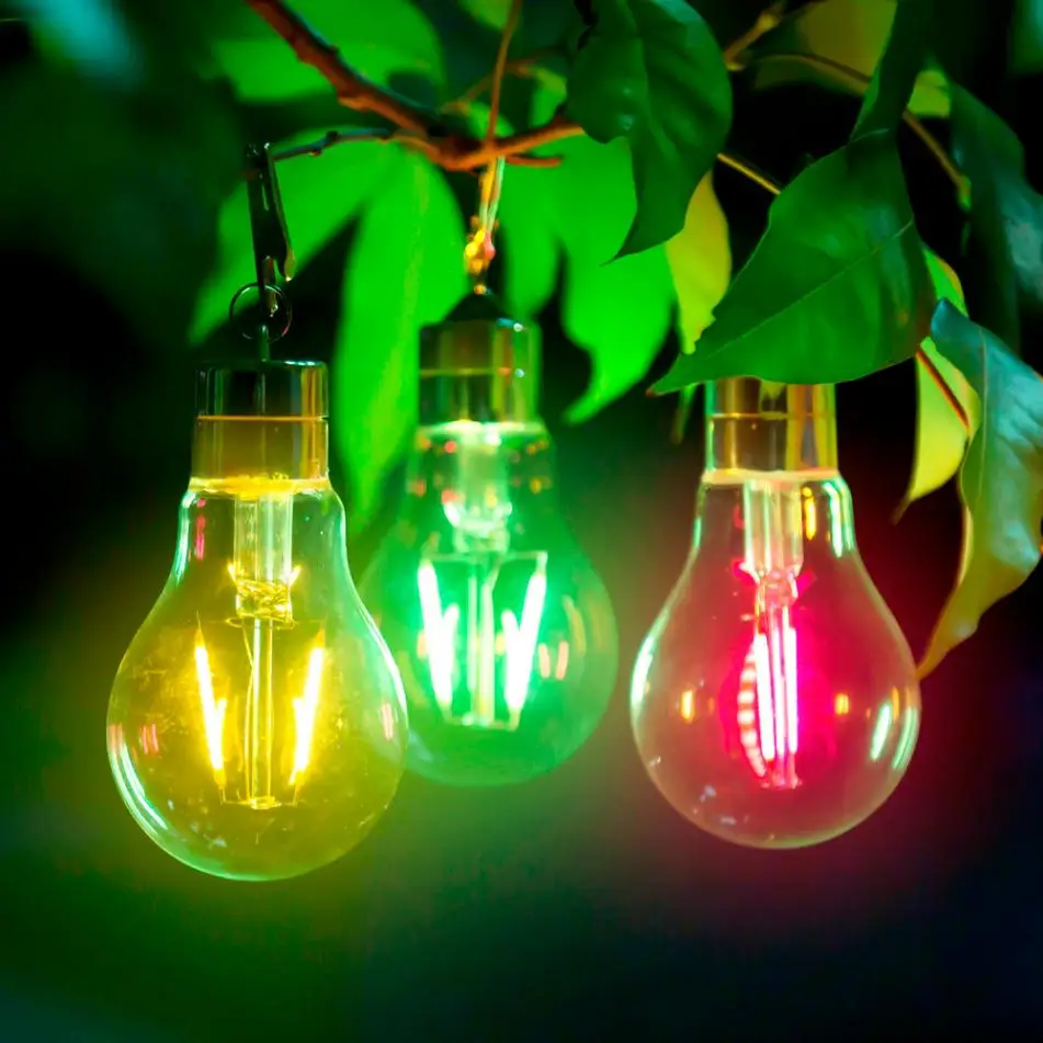 MUQGEW Waterproof Rotatable Outdoor Garden Camping Hanging LED Light