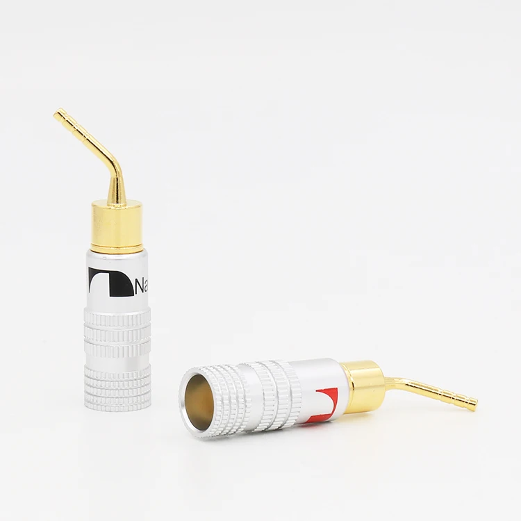 8 шт. высококачественные золотые штыри для динамика 24 К 2 мм|connector 2mm|connector plugconnectors