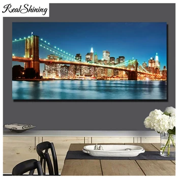 

Sale Diamond Painting Full Square/round Diamond Embroidery"New York City Panoramic"DIY Kit Mosaic Rhinestone home Decor FS4903