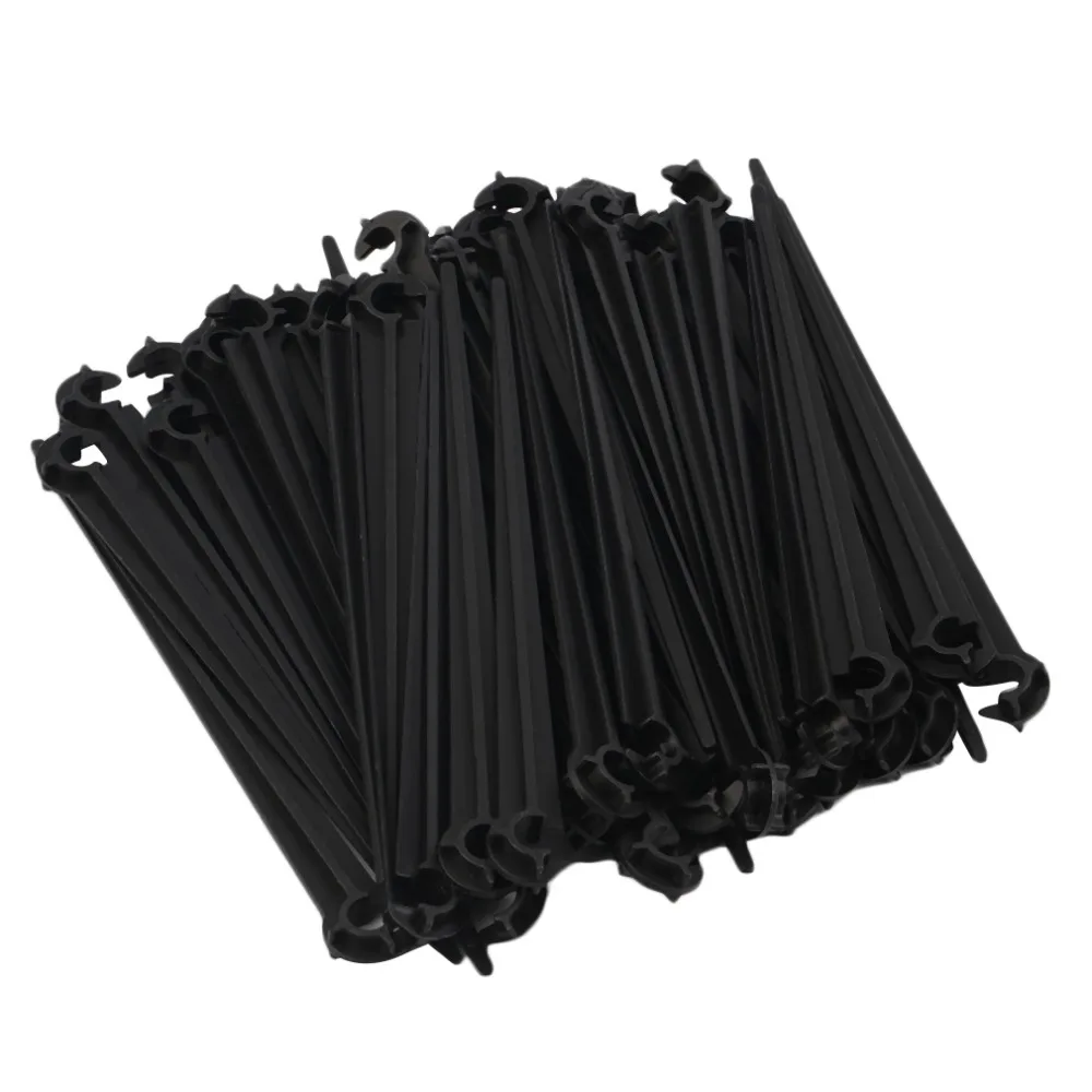 

50Pcs 11cm Durable Plastic Hook Fixed Stems Support Holder for 4/7 Drip Irrigation Water Hose Drop Shipping Hot