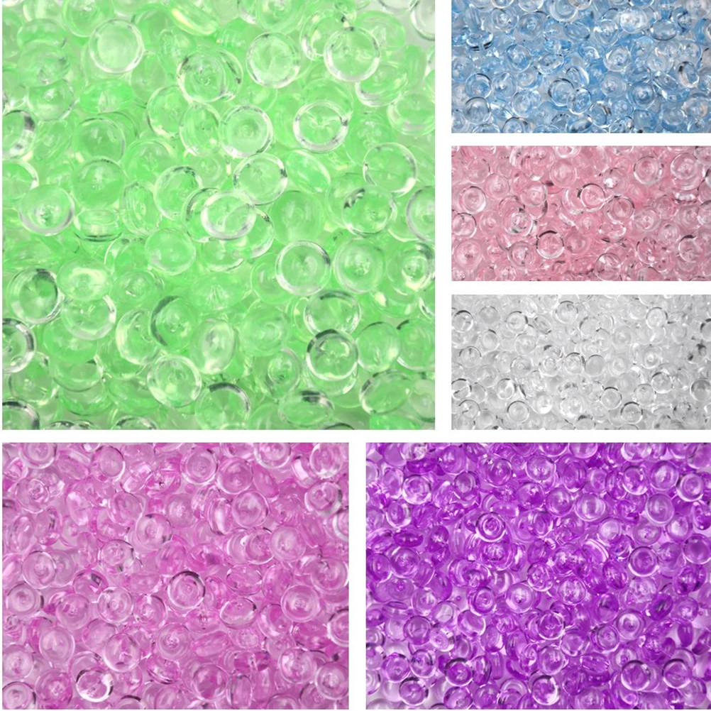 

50g DIY Fluffy Slime Clay Anti Stress Toy Creative Fishbowl Beads Plastic Acrylic Vase Fish Bowl Filler Toy Craft Party Supply