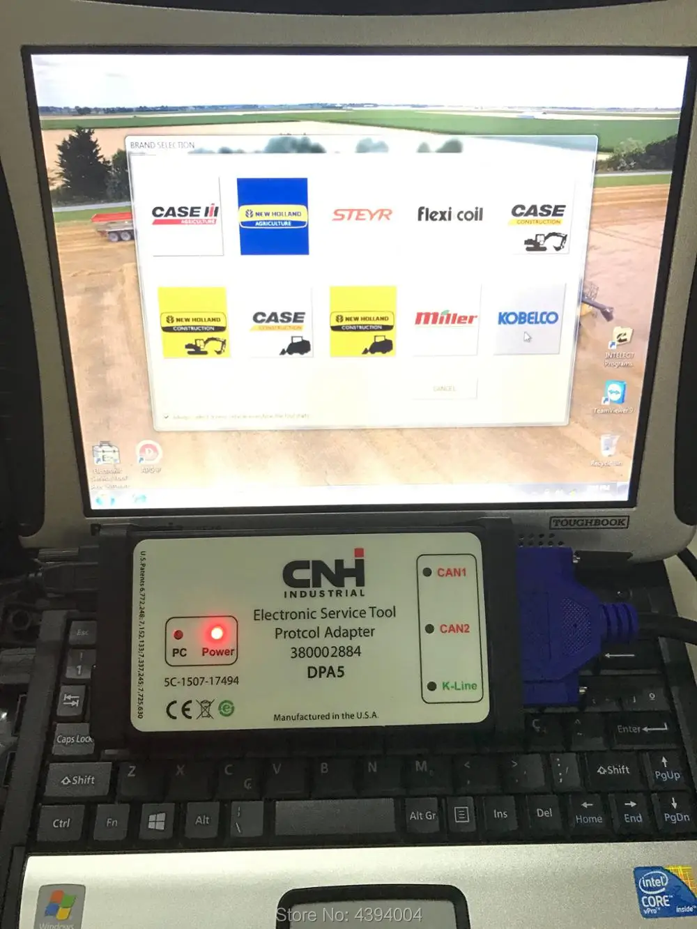Голландский электронный сервис инструменты Белый CNH DPA5 адаптер+ Panasonic CF19 ноутбук установлен(CNH EST 9,0) инженерный уровень