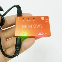 Мини-видеорегистратор FPV HD, микро-аудио-видеорегистратор NTSC/PAL, переключаемый Встроенный аккумулятор для радиоуправляемых дронов, гонок, фр...