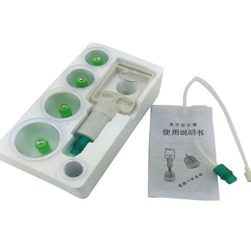 6 Cups Chinese Medical Vacuum Body Massager.Magnetic Acupunture Vacuum Cupping.Set Portable Massage.Therapy Tens Hijama Health