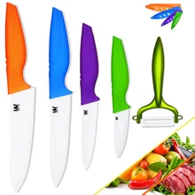 Keramikmesser 100% nagelneu vier messer mit einem obstschäler küchenmesser sharp kochen messer keramik küche zubehör