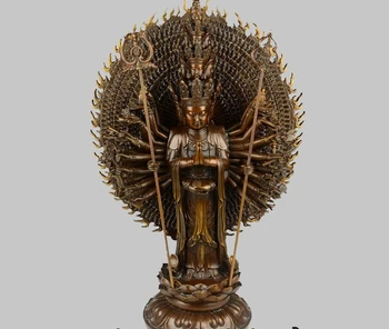 

25'' China Tibet Thousand Hands Kwan-yin Avalokitesvara Buddha Bronze Statue