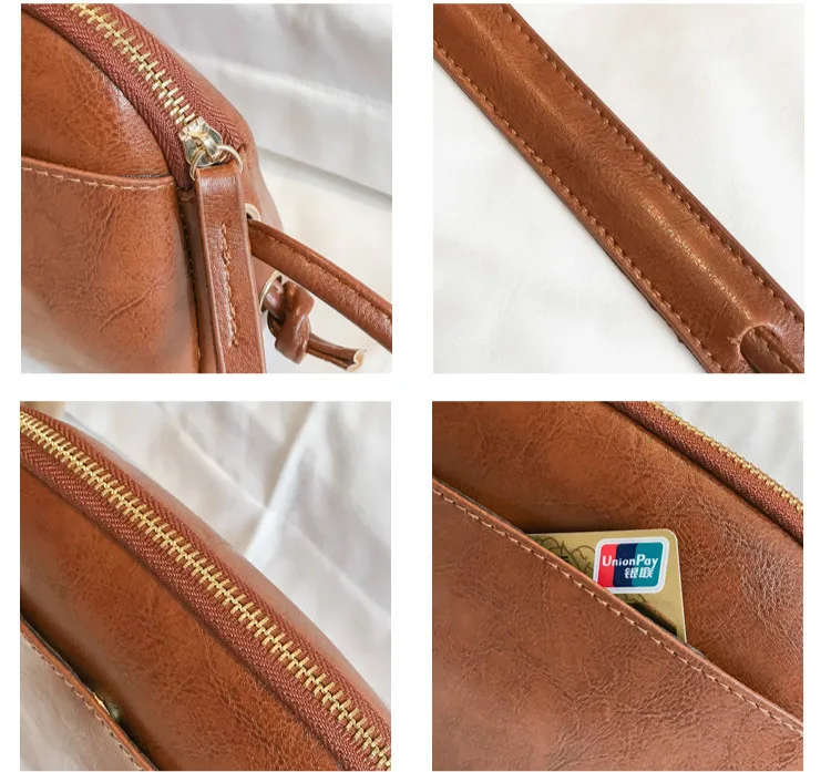 Корейский стиль девушки сумка PU кожаные чехол женский сумка Портативный маленькая сумка через плечо сумка мини-сумка карман для
