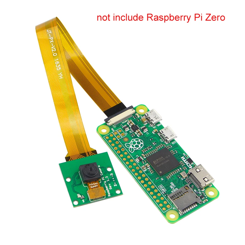 Raspberry Pi Zero W стартовый комплект 5MP камера + акриловый чехол + радиатор + 2x20 pin GPIO заголовок лучше, чем Raspberry Pi Zero 1,3