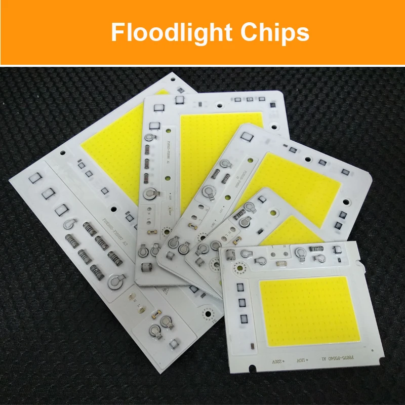 

10pcs/lot LED COB CHIP 50W 100W 150W 200W AC110V/220V Input with Smart IC Fit For DIY Floodlight High anti-surge voltage