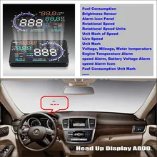 HUD Head Up Display For Mercedes Benz ML M Class MB W164 ML350 ML Refkecting Car Windshield Screen Safe Driving Screen Projector