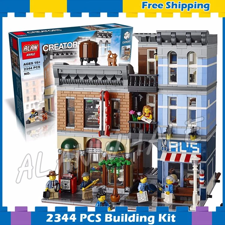 

2344pcs Creator Expert Detective's Office Construct Collection 30008 Model Modular Gift sets Building Block Compatible With lego