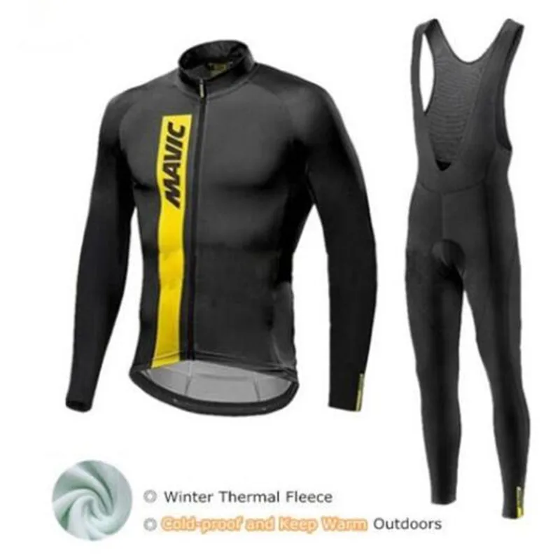 

Team Pro Mavic Men Cycling Jersey Ropa Ciclismo Bike Set Bycicle Clothing Long Sleeve bib Shorts Maillot hombre bicicleta