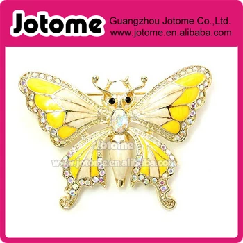 

Sparkling AB Crystal Rhinestone Butterfly Pin Brooch
