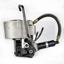 Пневматическая Комбинация инструмент для обвязки стальными лентами, пневматическое натяжное устройство и пневматический герметик в одной машине для 32 мм