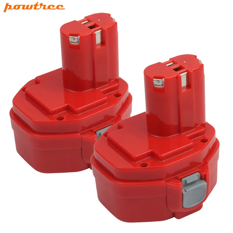 Аккумуляторная батарея Powtree 2 упаковки 3500 мАч 14 4 В Ni MH для MAKITA 1420 1422 1433 1434 1435 1435F 192699